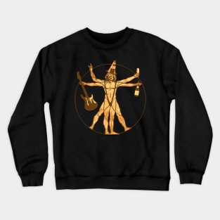 Party vitruvian man Crewneck Sweatshirt